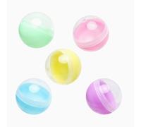 HENGBIRD Cápsulas Juguetes 50pcs - Bolas de Plástico Transparentes Colores Macaron 3.8cm, Huevos Sorpresa Vacíos Reutilizables - DIY Regalos Fiesta, Premios Escuela, Huevos de Pascua Niños