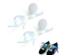 HENGBIRD Cordones Luminosos LED, Cordones Parpadeantes, 120 cm Cordones LED de Nylon Multicolor con 3 Modos, Cordones Brillantes de Colores para Noche, Fiesta, Festival y Zapatillas Deportivas