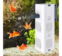 HENGBIRD Filtro interior silencioso 4 en 1, bomba con filtro para acuarios de 20L-60L, bomba de agua, aireación de oxígeno, fabricante de ondas