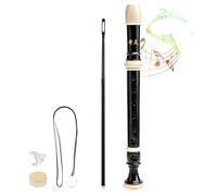 HENGBIRD Flauta dulce soprano de 8 agujeros, plástico ABS, extraíble, 3 piezas, con saco de algodón, varilla de limpieza y tabla de agarre para Schuler, adultos principiantes