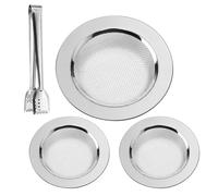 HENGBIRD Juego de 3 coladores de Cocina de Acero Inoxidable, colador para el Pelo, Ducha para baño, diámetro de 7,7 cm y 11cm, Filtro de desagüe, tapón para Fregadero de Cocina