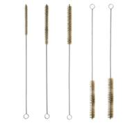 HENGBIRD - Juego de 5 cepillos de tubo de latón metálico, cepillos de limpieza para tubos, desatascador de tuberías 6/8/10/12/15 mm