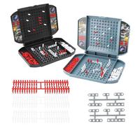 HENGBIRD Juego de Batalla Naval, Acorazado Juego de Mesa Clásico en Formato pequeño, Juego de Hundir Barcos, Juego de Mesa de Estrategia Batalla Naval Juguete