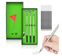 HENGBIRD Juego de bolígrafos de 3 Piezas con diseño de Juego de Golf, Juego de Regalo para Clubes de Golf, Regalos para Hombres, Regalos de Golf, bolígrafos Mini Regalos pequeños Personalizados