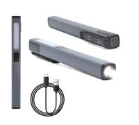 HENGBIRD Linterna LED Recargable USB C - 6 modos linterna recargable con base magnética & luz lateral COB, impermeable portátil, fuerte linterna led recargable para coche, camping, garaje y emerge