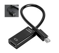 HENGBIRD Mini DisplayPort a HDMI Adaptador 4K, Mini DP a HDMI Cable Convertidor para Thunderbolt 2 MacBook Pro Air iMac Surface Pro, transmisión estable 4K con conector dorado para presentación de