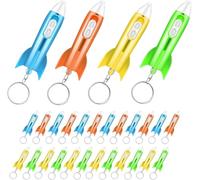 HENGBIRD Mitgebsel Kindergeburtstag Raketen Mini Taschenlampe Schlüsselanhänger Kinder 24Pcs Utiliche Gastgeschenke Kleinigkeiten Give Aways Tombola Precios Kleine Geschenke Wundertüte Goodie Bag