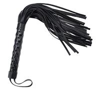 HENGBIRD Nergo Fusta Caballo, 460 mm/18,1 Pulgadas, Latigo Cuerode Cuero Artificial Suave, látigo de Caballo,Training Riding Crop para Disfraces para Diario Deportes Ecuestres Al Aire Libre Cosplay