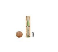 HENGBIRD Reloj de arena para sauna, temporizador, 15 minutos, temporizador de cocina, resistente al calor, para sauna, reloj de arena, de madera, verde y arena
