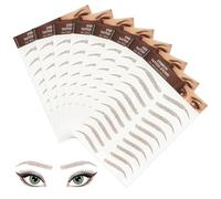 HENGBIRD Tatuaje Cejas Impermeable 4D, 80 Pares Cejas Postizas Temporales Marrones Naturales, Pegatinas Realistas Autoadhesivas para Mujer Sensible, Maquillaje Rápido sin Lápiz, Viaje Diario