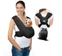 HENGBIRD Transportador para Perros, Transportador Suave Manos Libres para Cachorros, Paquete Frontal con Correa Ajustable, Bolsa Tamaño Ajustable