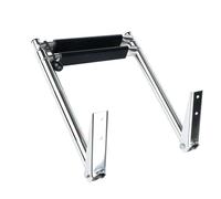 HENGCHUG Accesorios Compatible with Barcos Marinos, Escalera telescópica de 2 escalones de Acero Inoxidable, Plataforma de baño Superior, Barco y yate