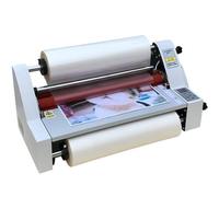 HENGCMM Plastificadora Papel Plastificadora A2 A3 A4 Máquina Laminadora En Frío En Caliente, Máquina Laminadora de Una O Dos Caras con 4 Rodillos para Fotos Documentos Tarjetas,450mm