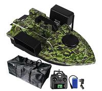 HENGGE Barco de Cebo, posicionamiento de GPS, Barco de RC Barco de Pesca Inteligente Barco de Cebo, Control Remoto Distancia 100-500 Metros,Camuflaje,GPS 12000Mah