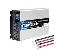 HENGJINGTR 10000W DC12V / 24V / 48V / 60V / 72V A 230V Inversores Y Convertidores Pura Onda Sinusoidal Fuera De La Red Inversor De Energía Solar con Pantalla LCD para Acampar,48v,110V