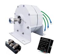 HENGJINGTR 220V,1500W generador de imán Permanente de turbina eólica de Bajas RPM, Motor de generador de imán Permanente sin Engranajes 220V DIY para turbina eólica turbina de Agua