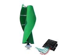 HENGJINGTR 24v, Turbina Eólica de Eje Vertical 12V-220V, Bajo Ruido 62Db, Generador de Turbina Eólica de 10000W con Controlador IP67 para Generación de Energía Eólica