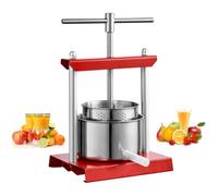 HENGJINGTR 2L/3L Jugador de Cocina pequeña, Separador de Jugo de Fruta Manual de Acero Inoxidable, extracto de Jugo de Alta eficiencia de Jugo Adecuado para sandía y limón (Rojo),2L