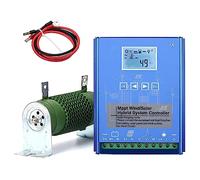 HENGJINGTR 48v, 1200W eólico Solar híbrido Controlador de Carga, IP67 Impermeable Auto 12V / 24V batería Fuera de la Red Controlador impulsar MPPT 600W turbina eólica, 600W Panel Solar (Azul)