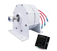 HENGJINGTR 48v, Turbina Generadora de Imán Permanente Sin Engranajes de 14000W, Baja Velocidad 12V-220V para Turbina Eólica y Turbina de Agua para Uso Doméstico (Blanca)