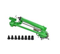 HENGJINGTR Aspersores de Riego para Granjas 1.5, Aspersor de Impacto Ajustable para Grandes Áreas, Rociador de Agua con 8 Boquillas de Repuesto, para Tierras de Cultivo, Riego de Granjas