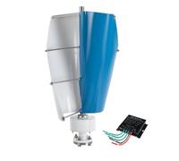HENGJINGTR Generador de Turbina Eólica de Eje Vertical de 19000W 12V-220V Sin Ruido, Turbina Eólica de Levantamiento Magnético con Controlador MPPT para Molino de Viento Verde (Azul),48V