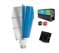 HENGJINGTR Generador de Turbina Eólica Portátil de 2800W, Sin Ruido 12V 24V 48V Kit de Pequeña Energía Eólica para RV, Cobertizo, Ligero y Fácil de Instalar en Cualquiera,220v