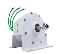 HENGJINGTR Generador Eólico Sin Engranajes de 3000W, Turbina Hidroeléctrica AC/DC de Baja RPM 220V-12V con Dinamo Magnético para Turbina de Viento y Agua (con Base),24v