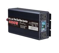 HENGJINGTR Inversor de Energía de 4000W DC 12V 24V 48V 60V 72V a AC 110V/220V Convertidor AC Inversor de Onda Sinusoidal Pura para Hogar y Camping RV con 2 Enchufes AC,24V to 110V