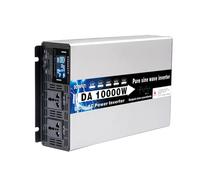 HENGJINGTR Inversor De Onda Sinusoidal Pura 10000W DC 12V 24V 48V 60V 72V A AC 110V 220V 50Hz 60Hz con 2 Socke Power Solar Car Inverter con Pantalla LCD Convertidor De Potencia,24v to 220v