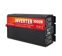 HENGJINGTR Inversor de Potencia de Onda sinusoidal Pura de 1500 vatios, 12V/24V/48V/60V/72V CC a 110V/120V CA, convertidor de Potencia para automóvil, 3000W Pico con Pantalla LCD,48v to 220v 60hz