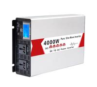 HENGJINGTR Inverter De Potencia De Onda Sinusoidal Pura 2000W, DC 72V-12V A AC 110V/220V Convertidor De Coche 4000W Pico con Pantalla LCD para Acampar, E Inversor Solar Fuera De La Red,48v to 110v