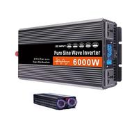 HENGJINGTR Inverter de Potencia de Onda sinusoidal Pura de 3000W, con 2 Salidas de CA 12V-72V DC a 220V Convertidor de CA Potencia máxima 6000W para camión RV Fuera de la Red,48v to 220v 60hz