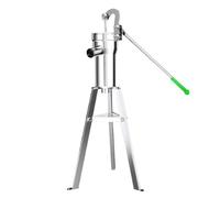 HENGJINGTR Kit de Bomba de Agua subterránea agrícola de 32 mm/1 Pulgada, con Soporte de 3 ángulos, Bomba Manual de Pozo Profundo de Acero Inoxidable para jardín, Patio y Granja.