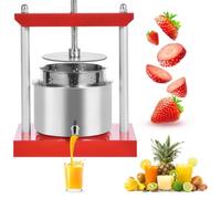HENGJINGTR Manual De Fruta Manual De 6L, Manual De Acero Inoxidable Manual De Sque Y Vegetales Extractor De Jugo De Vegetales Desmontable Y Fácil De Limpiar Adecuado para Limones Y Naranjas
