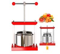 HENGJINGTR Máquina De Prensa Manual Multi Funcional, Separador De Residuos De Acero Inoxidable 2L/3L/6L para Extracción De Jugo Auténtico Y Rápido, Adecuado para Presionar Varias Frutas,2L