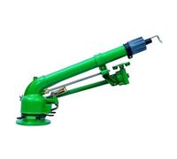 HENGJINGTR Pistola De Riego De Turbina con Brazo Oscilante para Agricultura, Riego De Gran Área De 360°, con 3 Boquillas De Repuesto, para Granja, Parque, Sitio De Construcción (2")