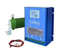 HENGJINGTR Sistema Híbrido Eólico Solar de 10000W con Controlador de Carga MPPT, Generador de Turbina Eólica con Regulador Automático y Carga de Descarga para Panel Solar (12V-220V),24v