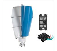 HENGJINGTR Turbina Eólica Vertical de 4000W con Baja Velocidad de Arranque, 12V 24V 48V 220V, Turbina Eólica de Eje Vertical con Maglev Permanente con Controlador,220v