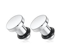 hengkaixuan G23 Titanum Tunnels Gauges Ear Gauge Tunnels Plugs Ear Stretcher Expander Plugs Piercing Gauge Earrings for Men Women Plugs 3-5mm Piercing Set, Caucho, acero