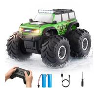 HengLiSam Coche Teledirigido Niños con Luces, 4WD 360° Rotación Coche RC | 4WD 1:18 Monster Truck con 2 Baterías, 360° Rotación, Coche Teledirigido Niño para Niños 4 5 6 7 8 10 11 12 Años Regalos