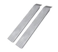 HENGMEI 2X Rampas de carga Galvanizado antideslizante y perforada estabilidad para Moto, Remolque, Furgoneta, max. 400 kg