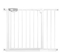 HENGMEI Barrera de Seguridad de Niños para Puertas extensible de metal 95-105cm Auto Close, Sin Taladrar, Blanco
