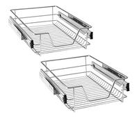 HENGMEI Cajón armario cajón extraíble cajón de cocina Estante Estantería de cocina cesta auszug Dormitorio cajón, 2x40 cm
