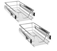HENGMEI Cajón armario cajón extraíble cajón de cocina Estante Estantería de cocina cesta auszug Dormitorio cajón, 2x30 cm