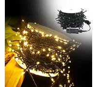HENGMEI Guirnalda de luces LED 8 modos Blanco cálido 80M 800LED | Para decoración DIY; ideal para Navidad, Halloween, bodas, el jardín y fiestas; crea un ambiente festivo.