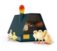 HENGMEI Incubadora de 10 huevos, incubadora para gallinas, incubadora totalmente automática, con sistema de rotación automático, iluminación LED