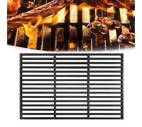HENGMEI Parrilla de hierro fundido, 40 x 60 cm, esmaltada, parrilla de carbón vegetal