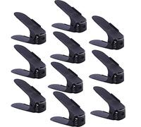 HENGMEI Set de 30pcs de Organizadores Ajustables de Zapatos Organizador de Calzado para Ahorrar Espacio, Color Negro