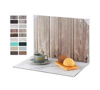 HengMing Juego de fondos fotográficos de 30 x 40 cm para fotografía de productos pequeños, cartón reflectante + 9 unidades de papel de fondo de doble cara, 18 patrones para alimentos, joyas, productos